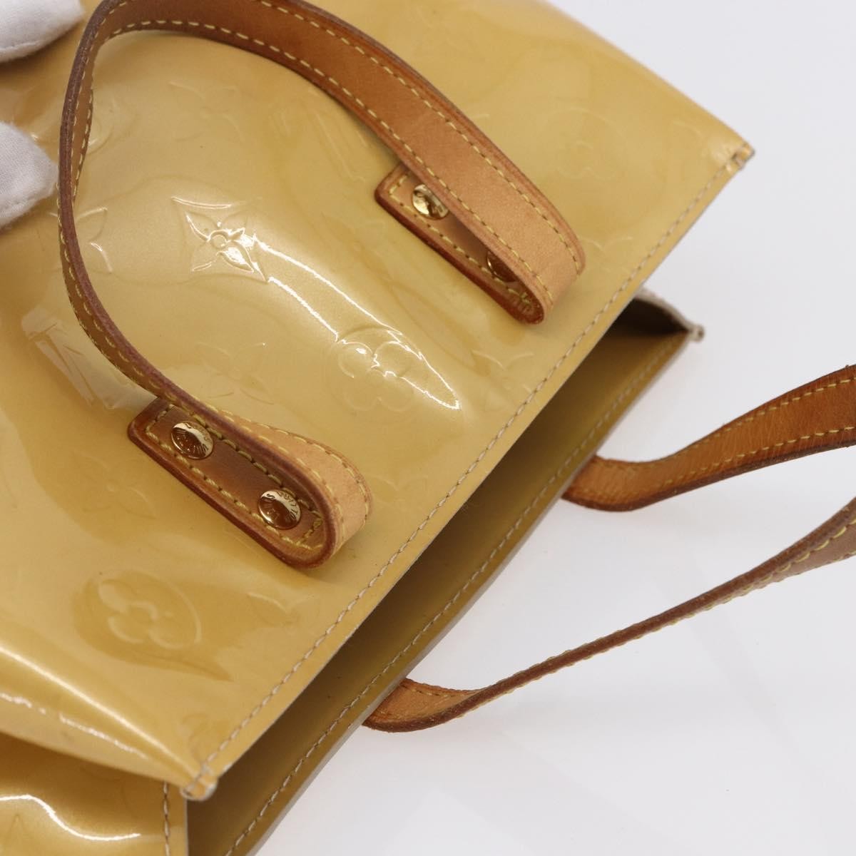 Louis Vuitton Reade Monogram Vernis Beige Patent_Leather Handbag (Pre-Owned)