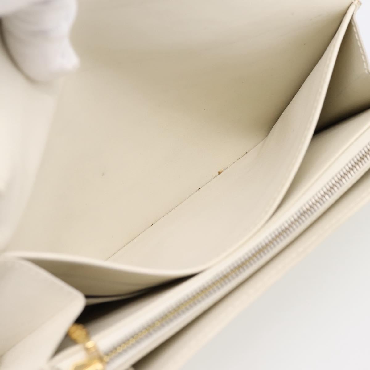 Louis Vuitton Vintage Sarah Monogram Vernis Beige Patent_Leather Wallets Accessory (Pre-Owned)