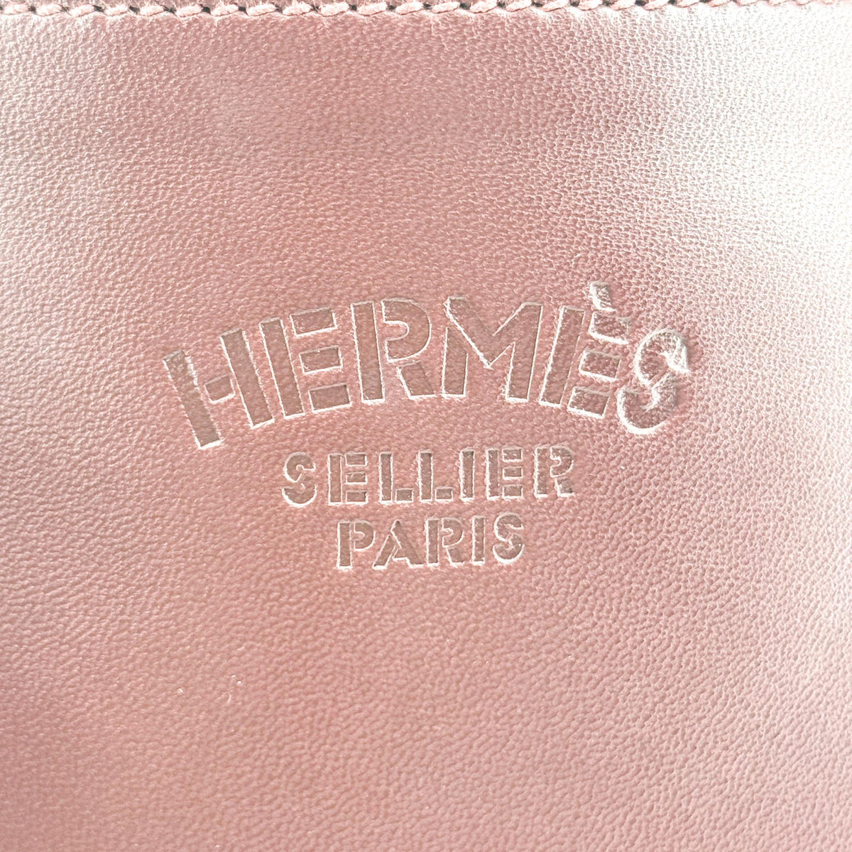 Hermes Aline Milo Lambskin And Swift Burgundy Leather Handbag (Pre-Owned)