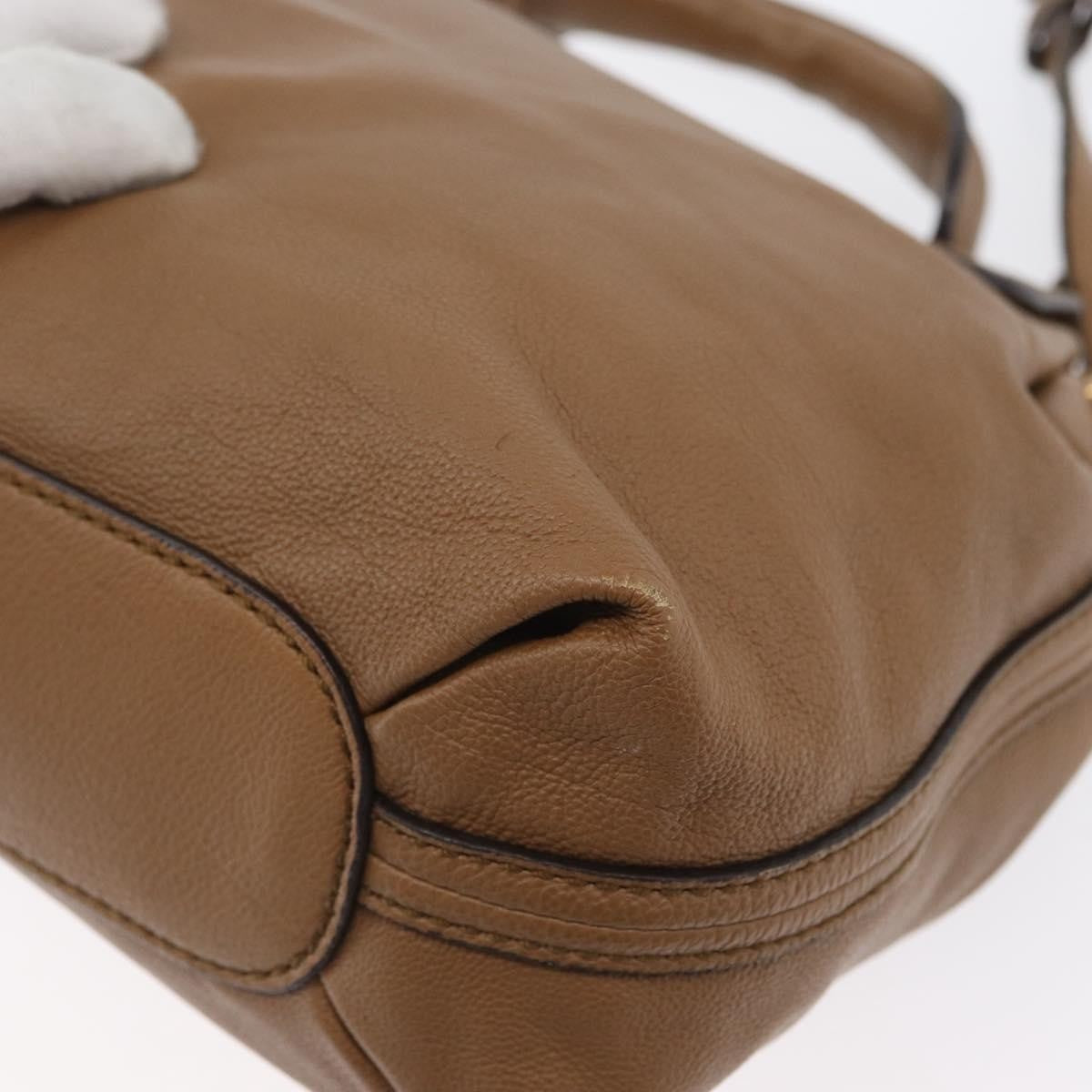 Chloe Elsie Convertible Satchel Leather Brown Leather Handbag (Pre-Owned)