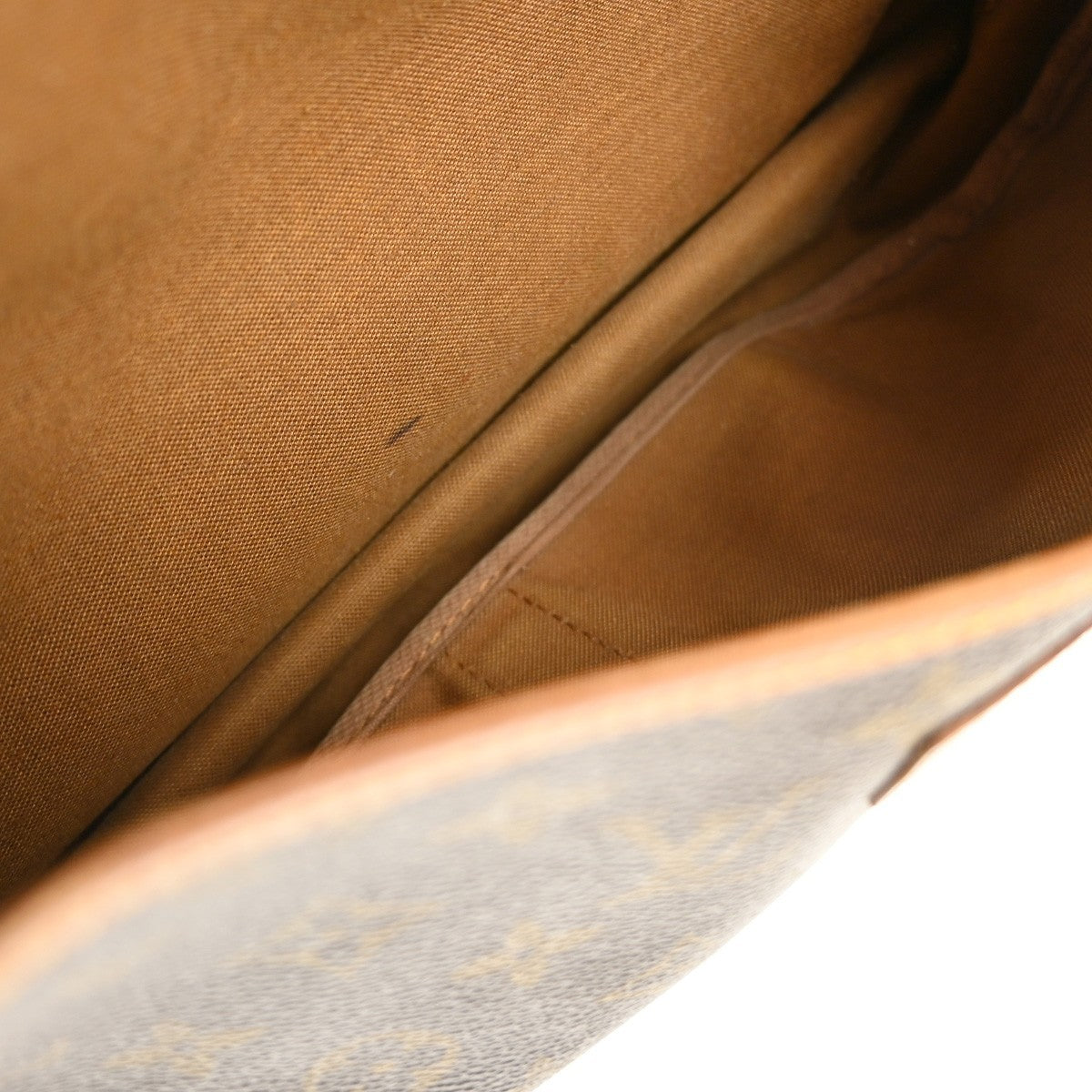 Louis Vuitton Saumur Monogram Canvas Brown Canvas Handbag (Pre-Owned)