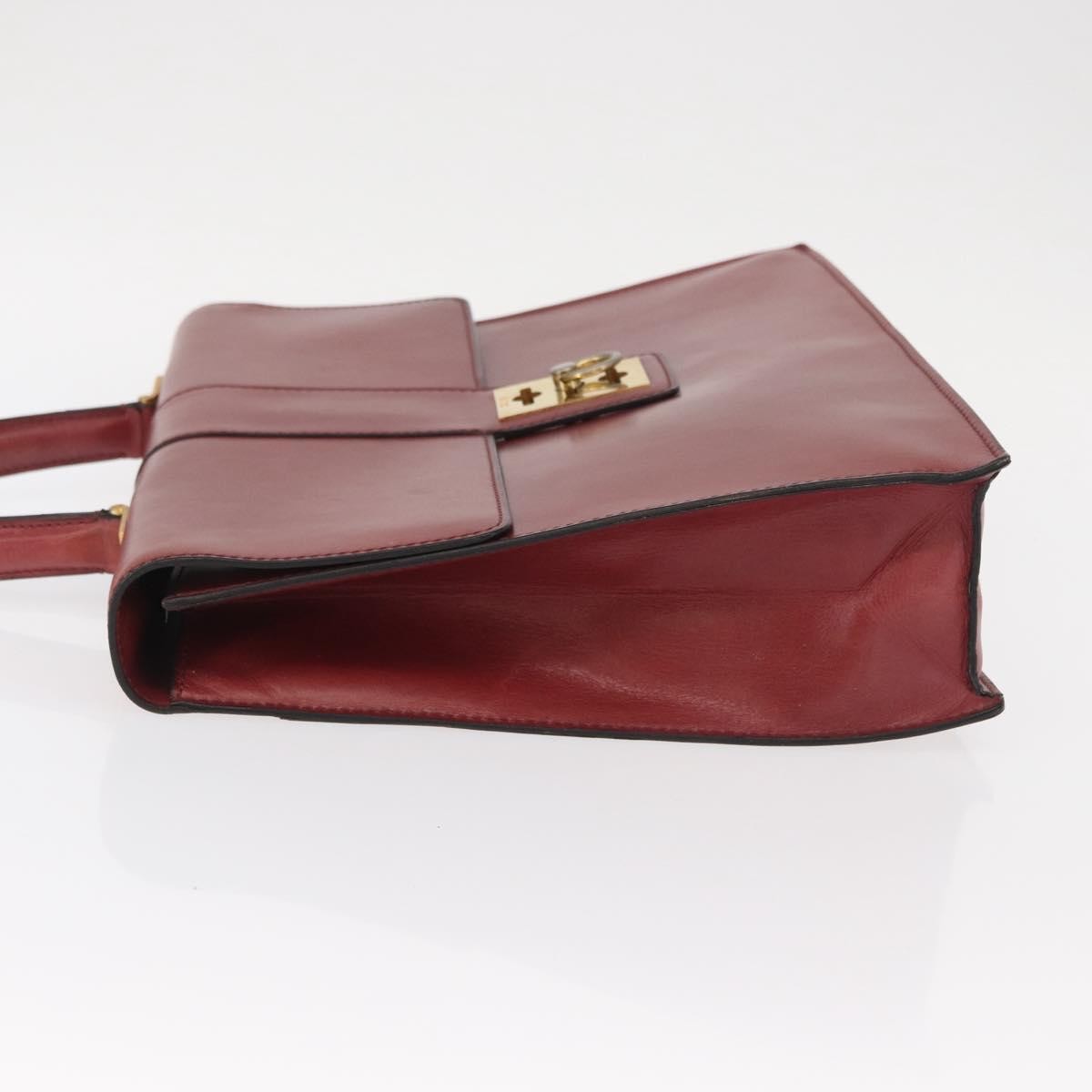 Celine Handbag Leather Red Leather Handbag (Pre-Owned)