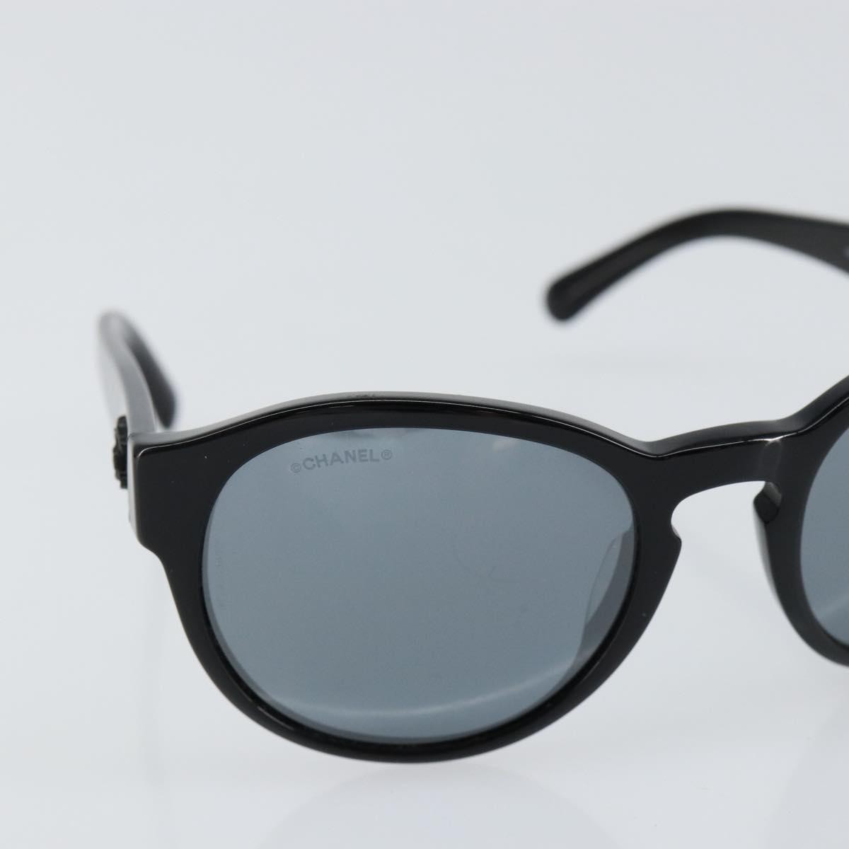 Chanel Chanel Logo Sunglasses Eye Wear Plastic Black Plastic Sunglasse Accessory (Pre-Owned)