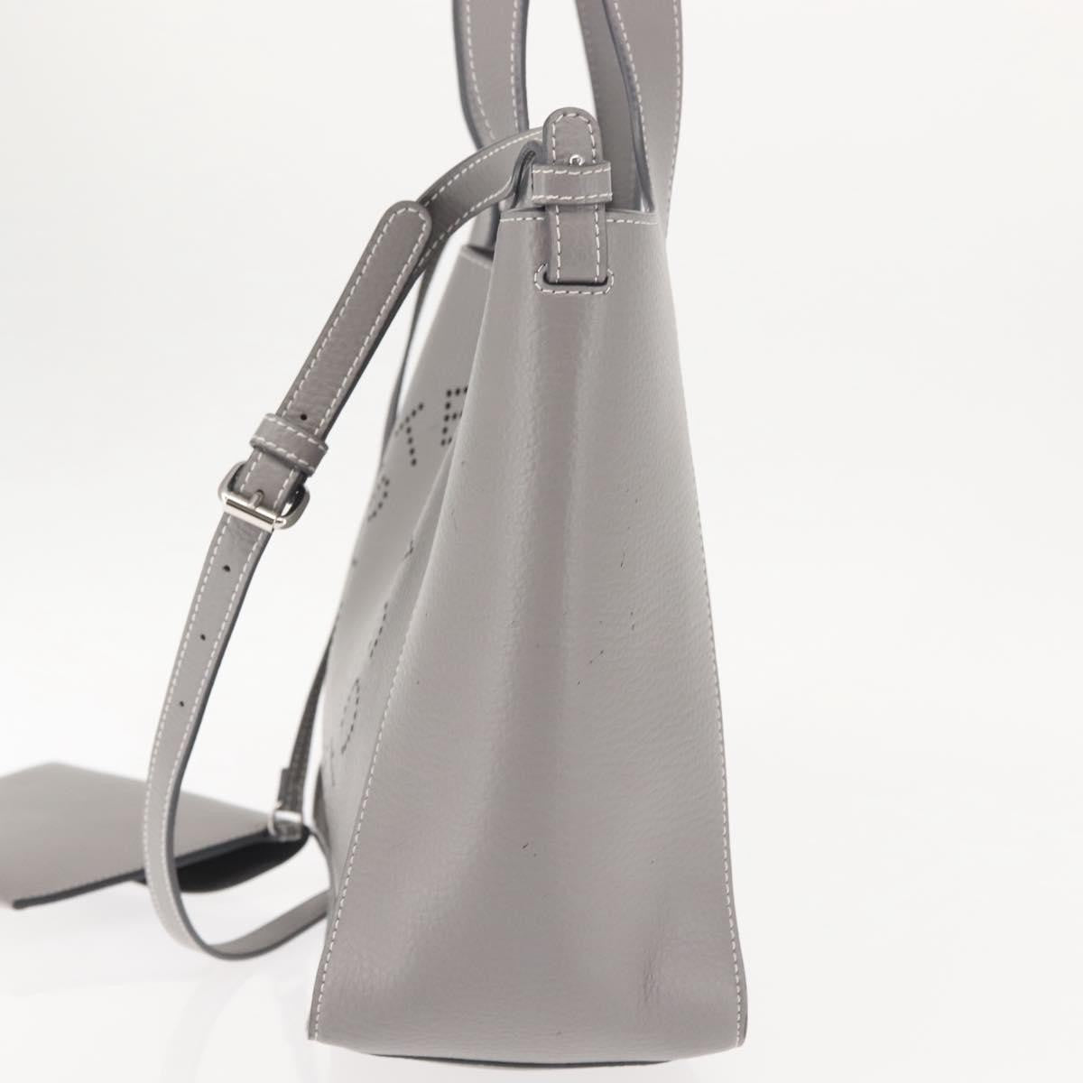Stella Mccartney Alter Tote Leather Gray Leather Tote Bag Bag (Pre-Owned)