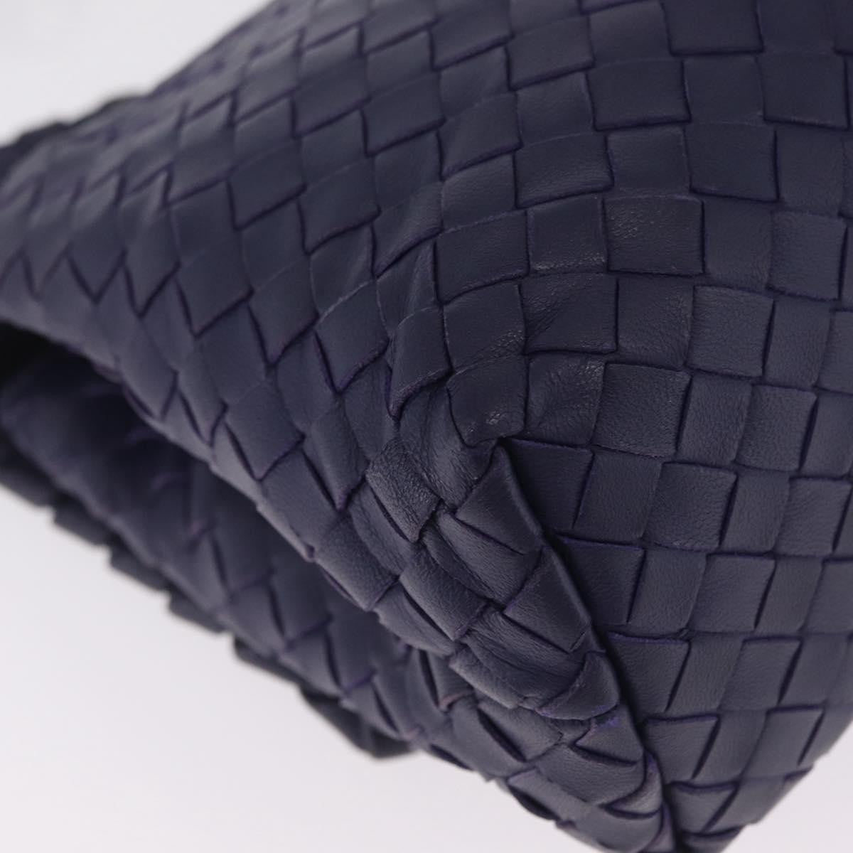 Bottega Veneta Olimpia Intrecciato Nappa Purple Leather Crossbody Bag Bag (Pre-Owned)