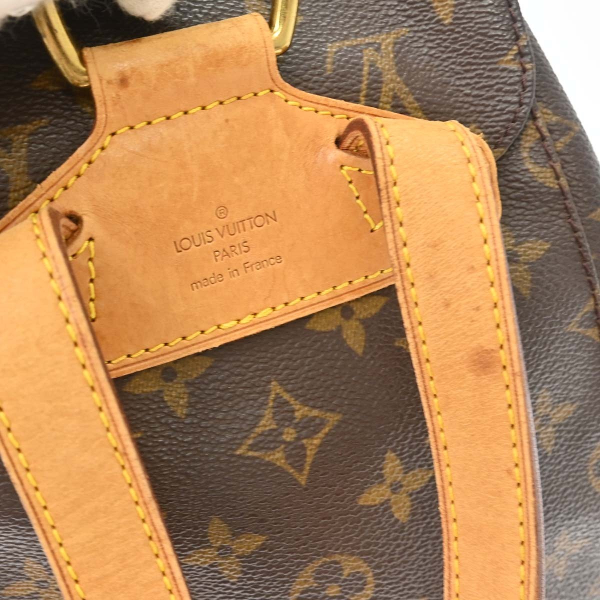 Louis Vuitton Vintage Montsouris Monogram Canvas Brown Canvas Backpack Bag (Pre-Owned)
