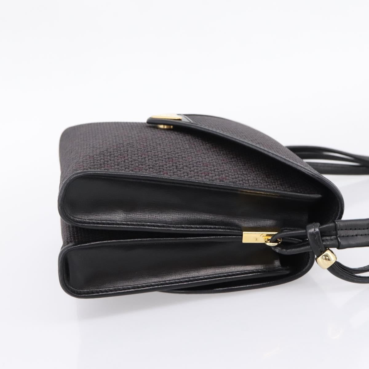 Saint Laurent Vintage Shoulder Bag Leather Gray Canvas Shoulder Bag Bag (Pre-Owned)