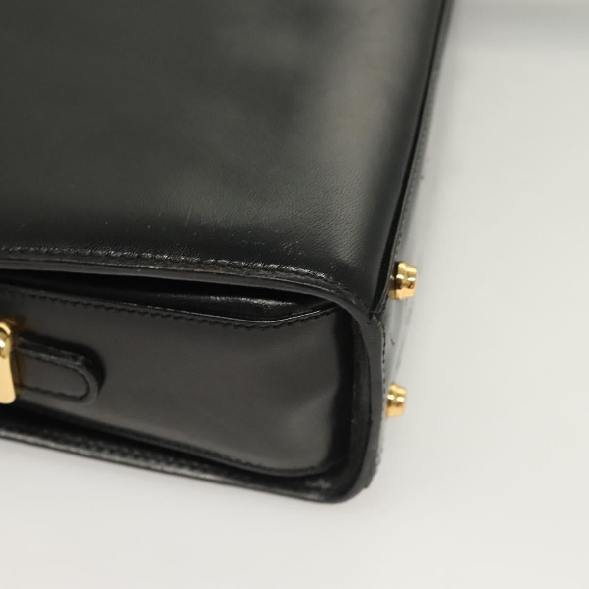 Bally Vintage Leather Black Leather Shoulder Bag Bag (Pre-Owned)