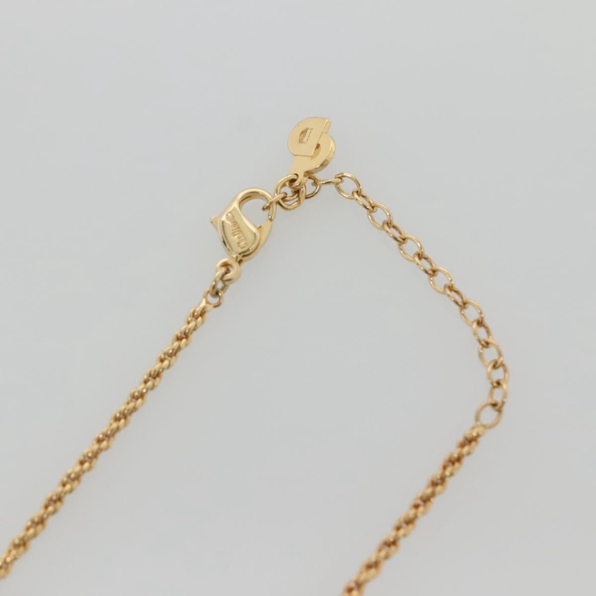 Christian Dior Logo Flower Metal Gold Metal Jewelry (Pre-Owned)