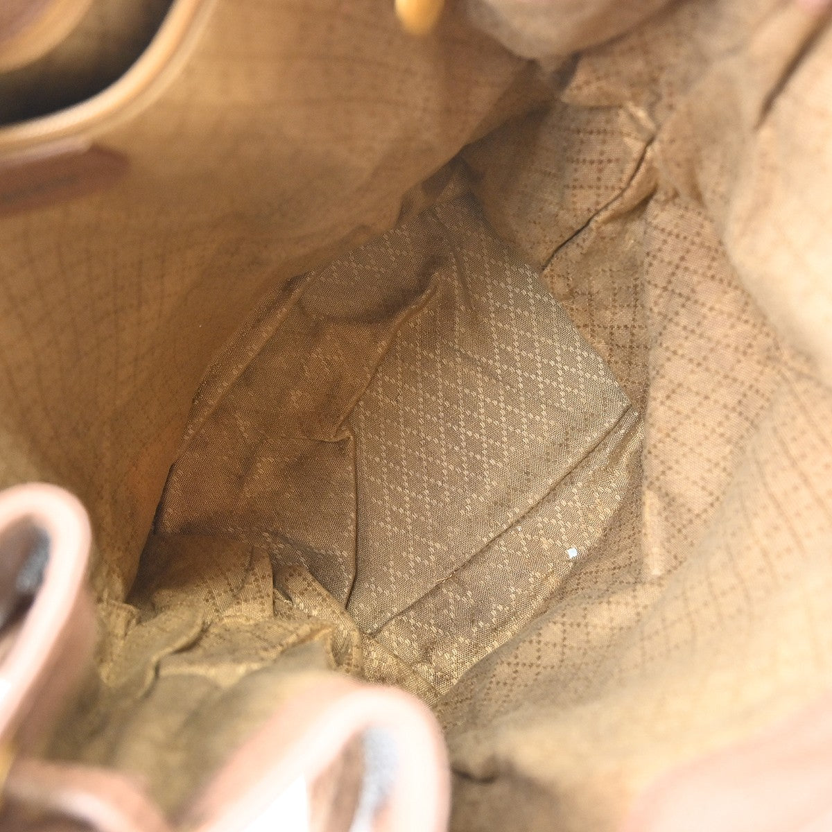 Gucci Vintage Bamboo Suede Brown Suede Backpack Bag (Pre-Owned)