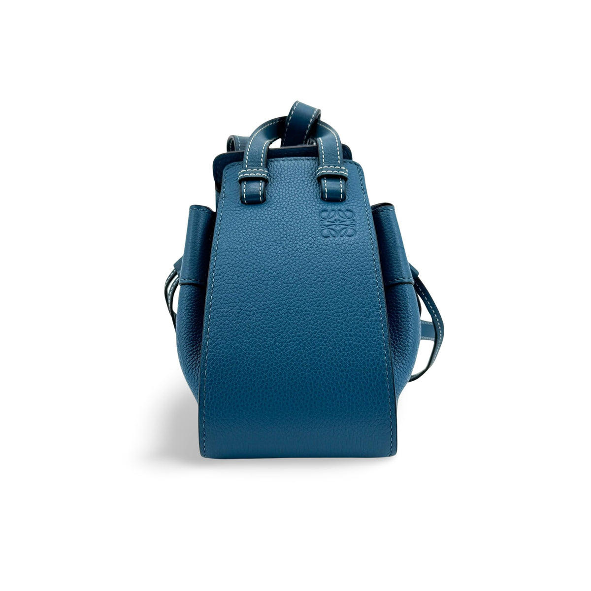Loewe Hammock Leather Blue Leather Handbag (Pre-Owned)