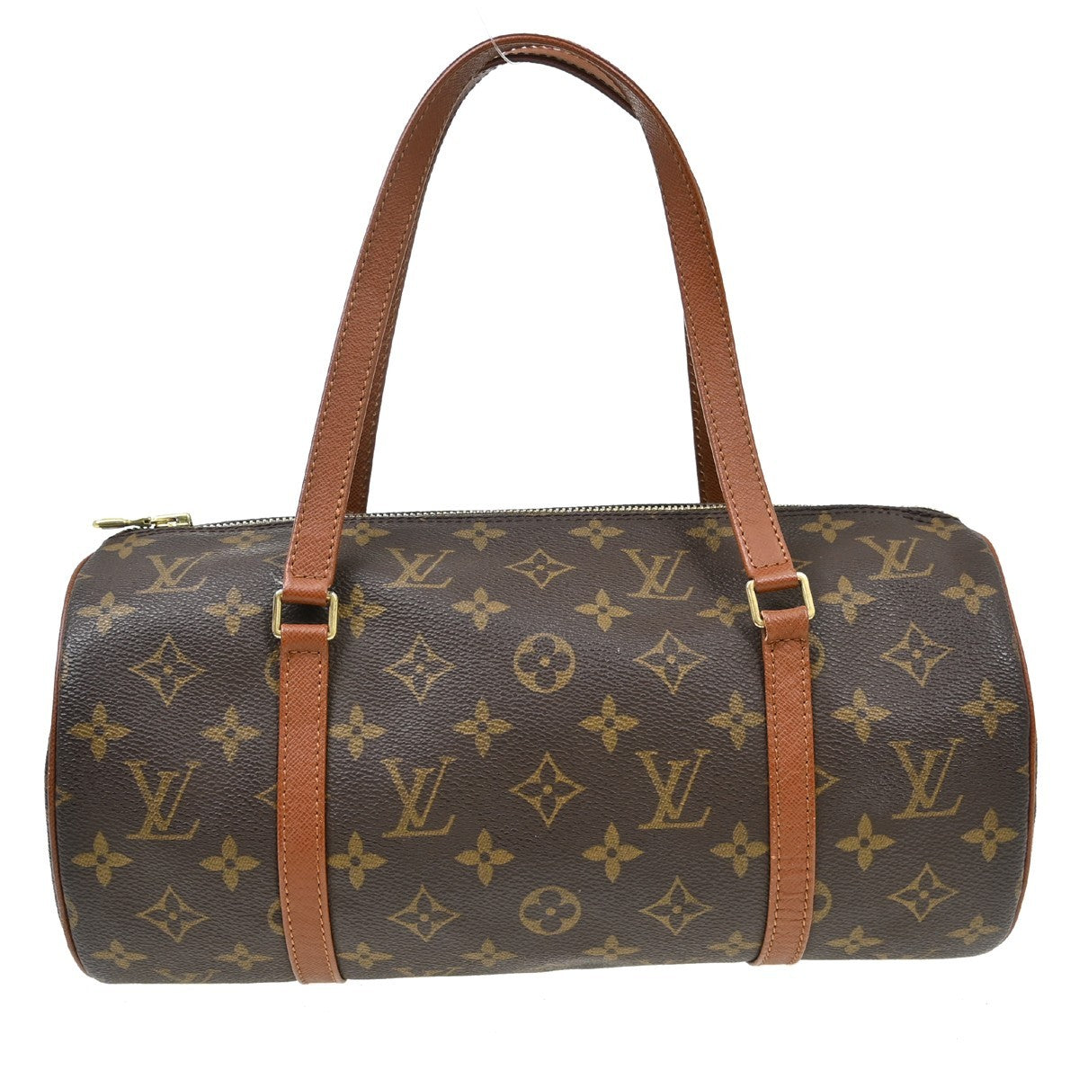 Louis Vuitton Papillon Monogram Canvas Brown Canvas Handbag (Pre-Owned)