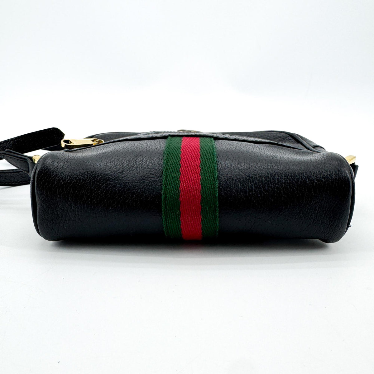 Gucci Ophidia Suede Black Leather Briefcase Bag (Pre-Owned)