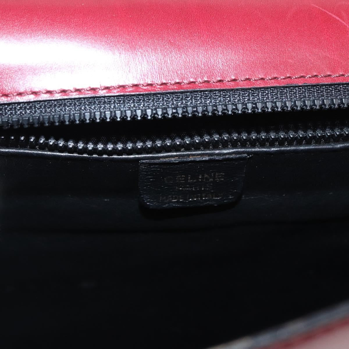Celine Handbag Leather Red Leather Handbag (Pre-Owned)