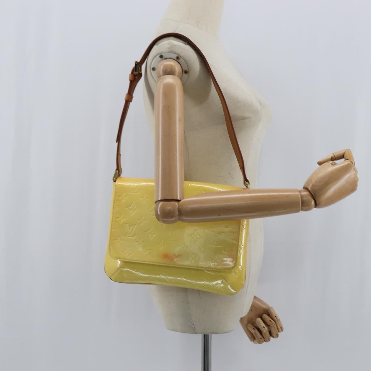 Louis Vuitton Thompson Street Monogram Vernis Yellow Patent_Leather Handbag (Pre-Owned)