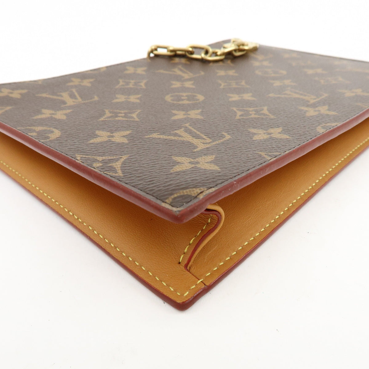 Louis Vuitton Legacy Chain Clutch Monogram Canvas Brown Canvas Clutche & Pouche Bag (Pre-Owned)