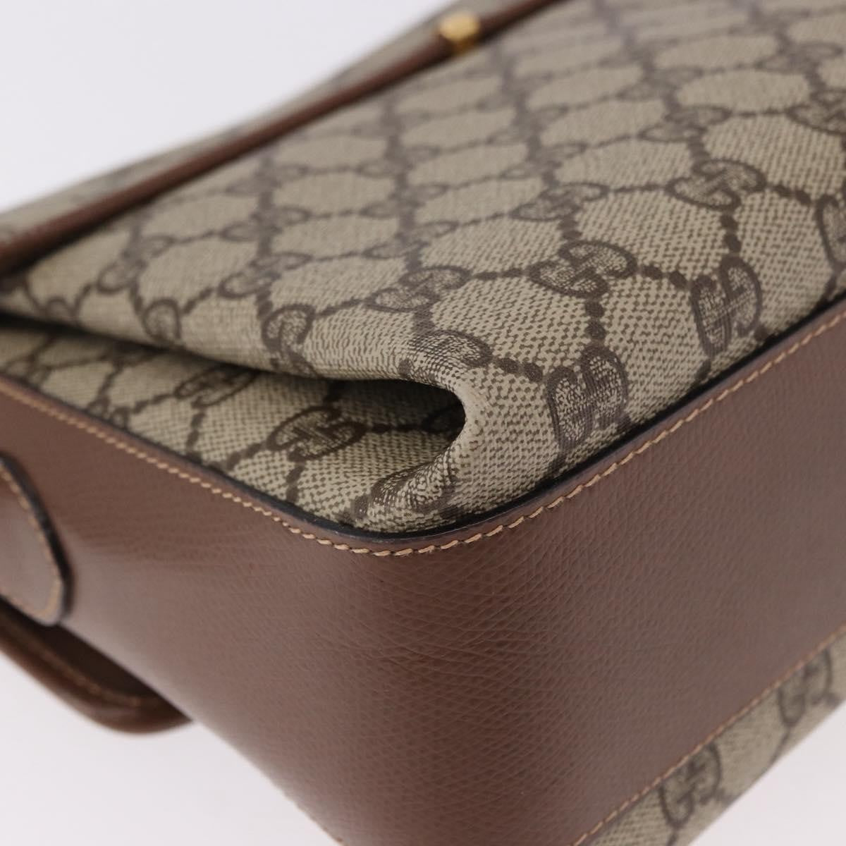 Gucci Shoulder Canvas Beige Canvas Shoulder Bag Bag (Pre-Owned)