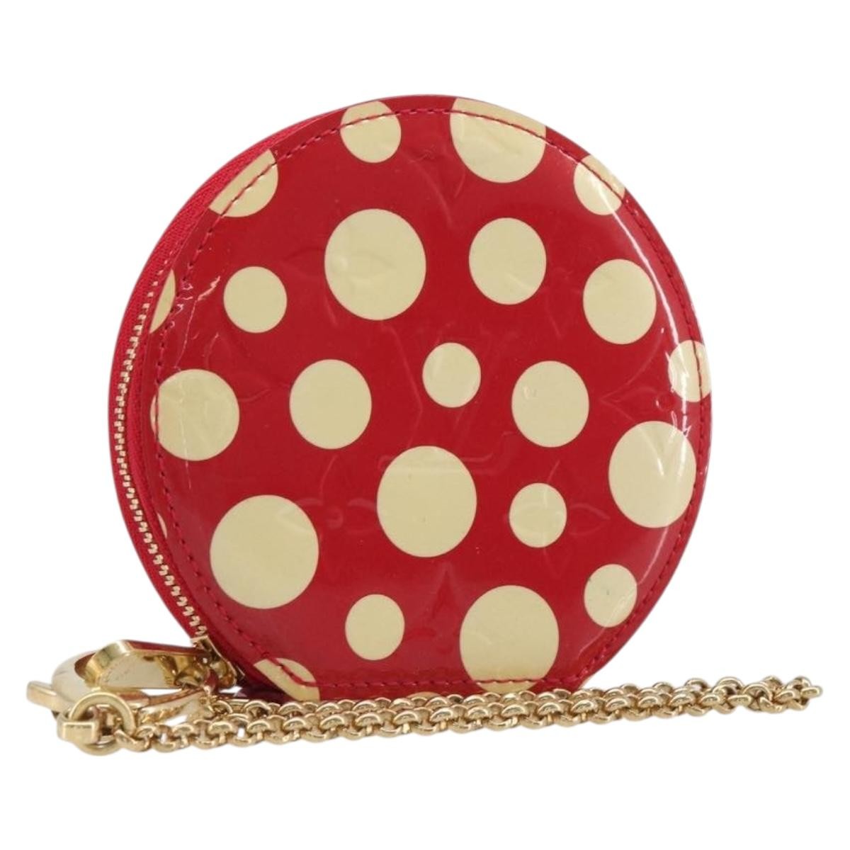 Louis Vuitton Boite Chapeau Coin Purse Patent Leather Red Patent_Leather Wallets Accessory (Pre-Owned)