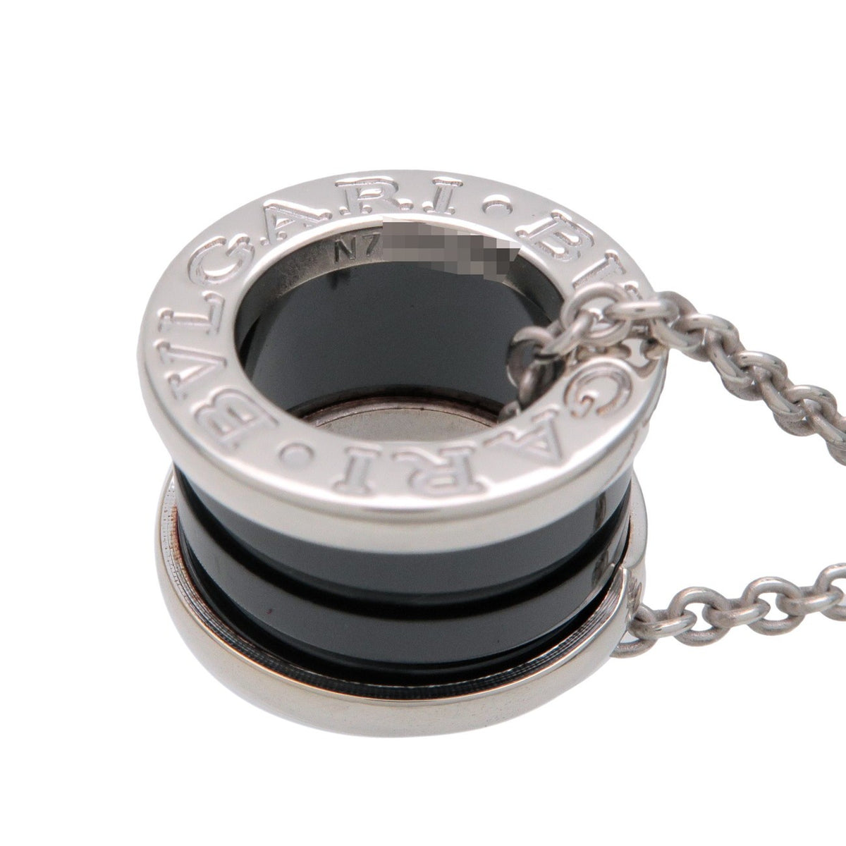 Bvlgari B.Zero1 Save The Children Pendant Sterling Silver With Ceramic Silver Silver Necklace Jewelry (Pre-Owned)