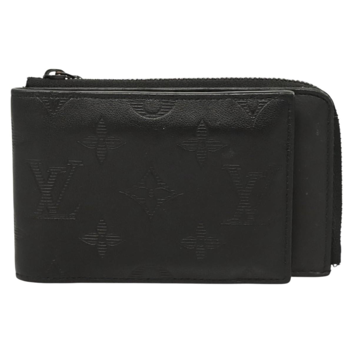 Louis Vuitton Hybrid Monogram Shadow Leather Black Leather Wallets Accessory (Pre-Owned)