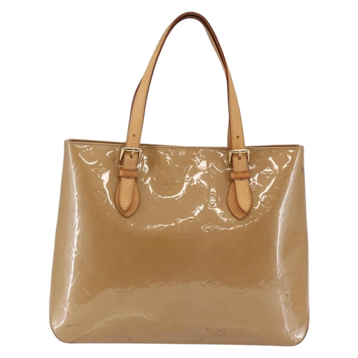 Louis Vuitton Brentwood Monogram Vernis Brown Patent_Leather Bag (Pre-Owned)