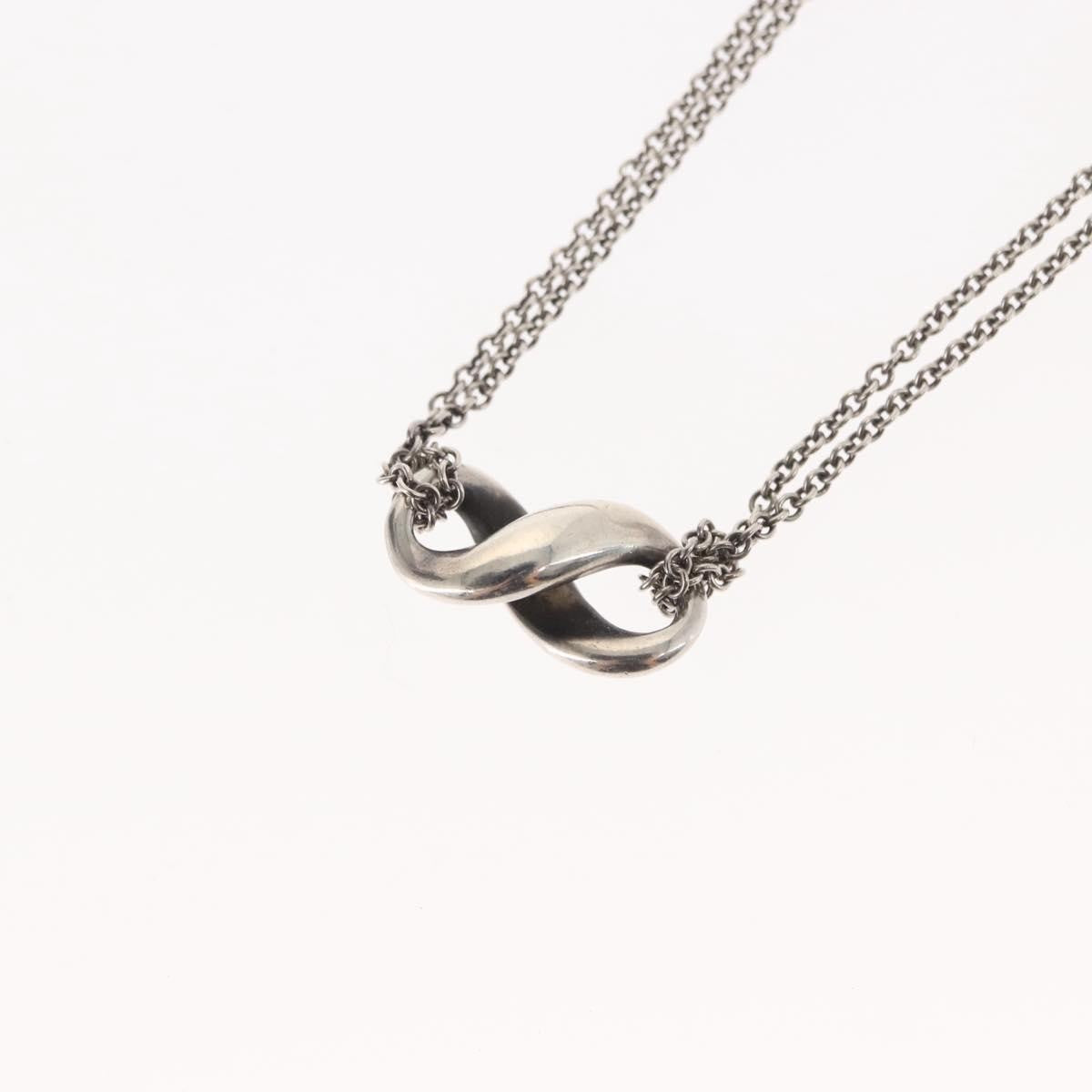 Tiffany & Co. Infinity Double Chain Pendant Silver Silver Silver Jewelry (Pre-Owned)