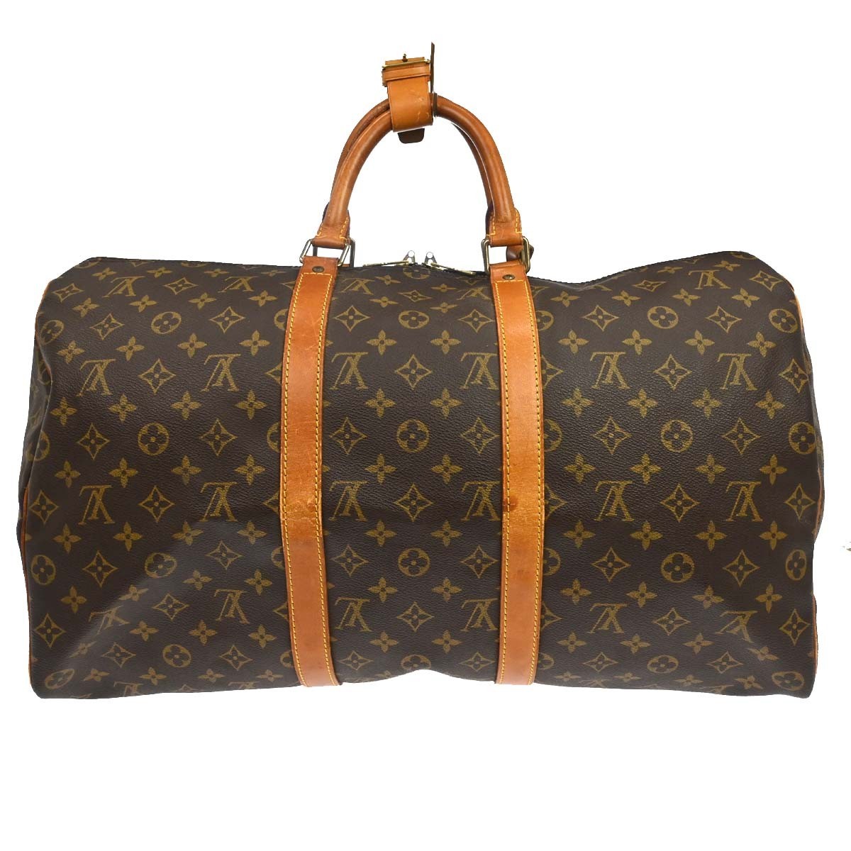 Louis Vuitton Keepall Monogram Canvas Brown Canvas Travel Bag Bag (Pre-Owned)
