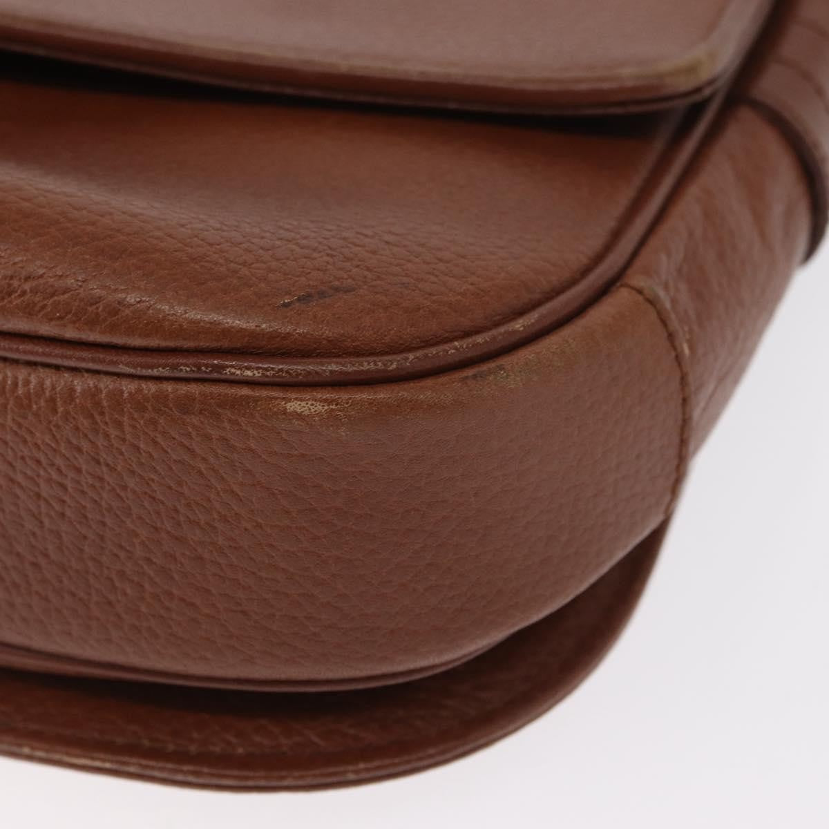 Burberry Vintage Leather Brown Leather Shoulder Bag Bag (Pre-Owned)