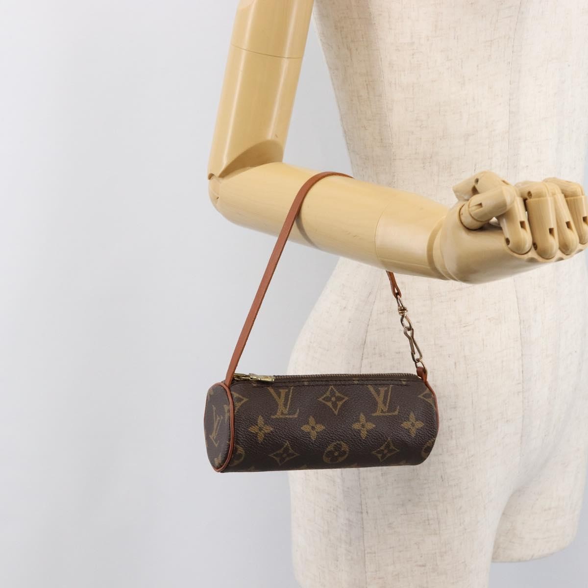 Louis Vuitton Papillon Pochette Monogram Canvas Brown Canvas Clutche & Pouche Bag (Pre-Owned)
