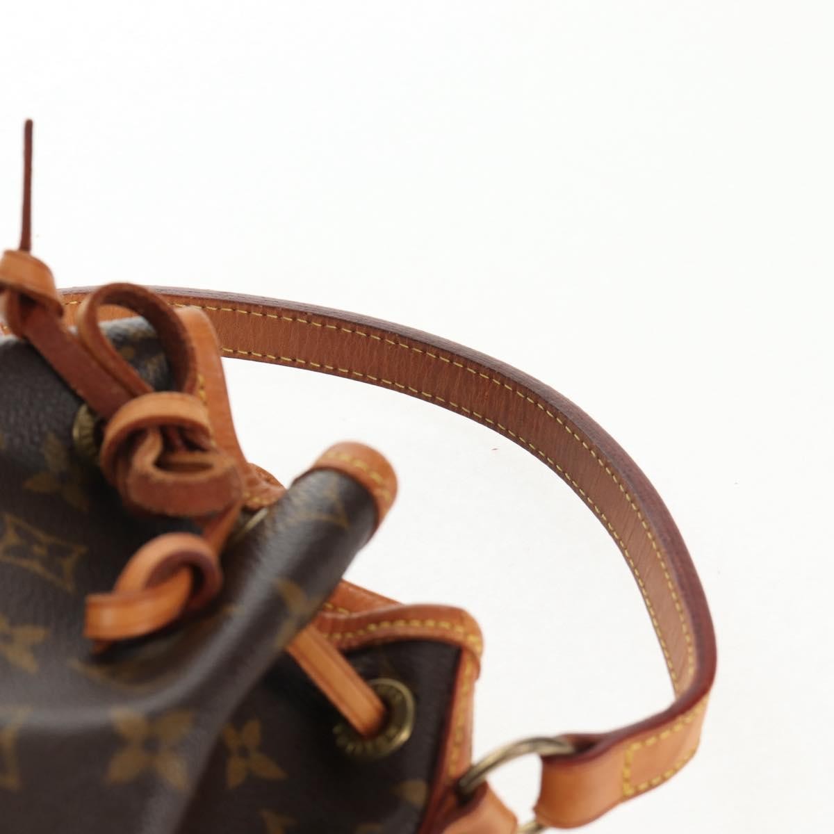Louis Vuitton Petit Noe Nm Monogram Canvas Brown Canvas Handbag (Pre-Owned)