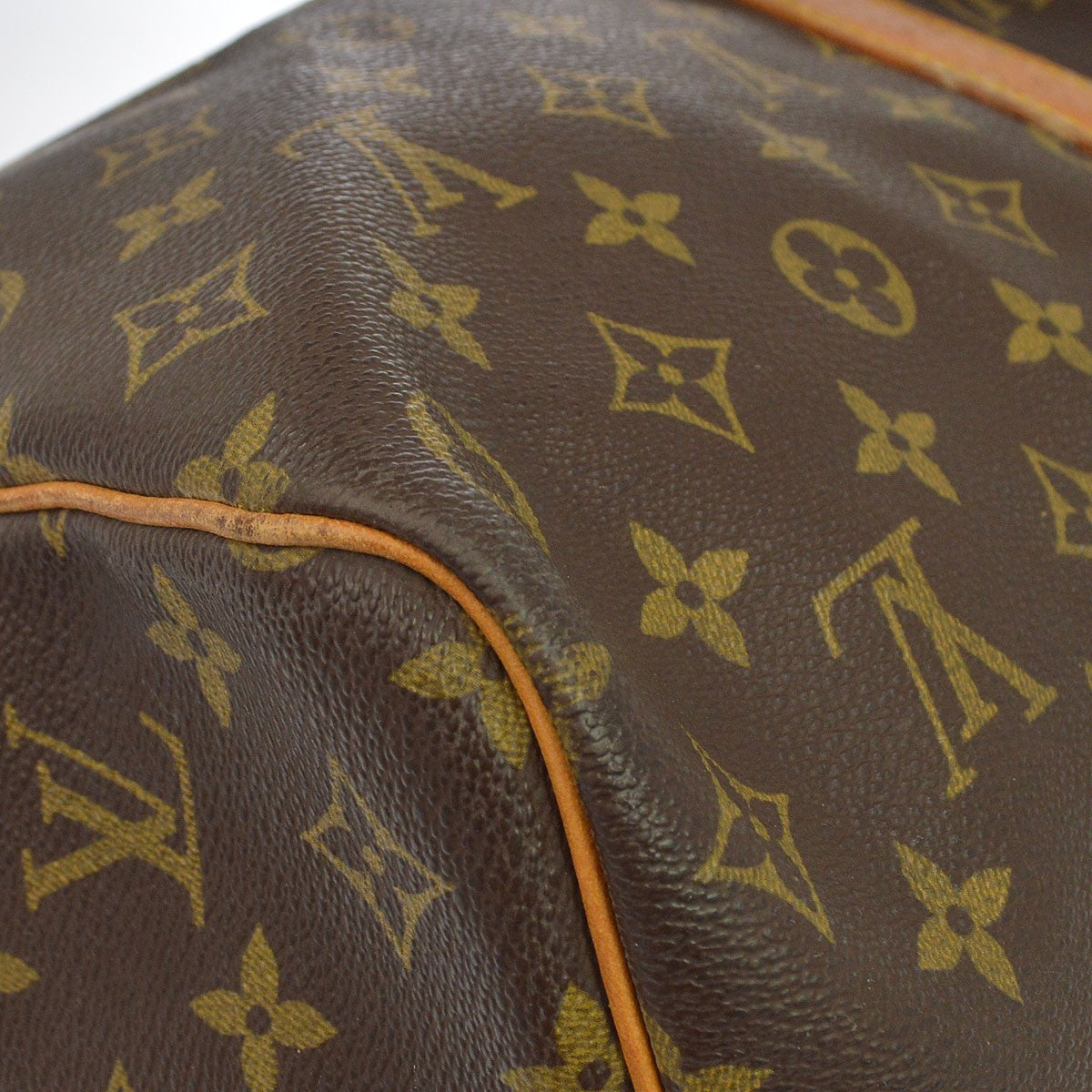 Louis Vuitton Keepall Monogram Canvas Brown Canvas Travel Bag Bag (Pre-Owned)