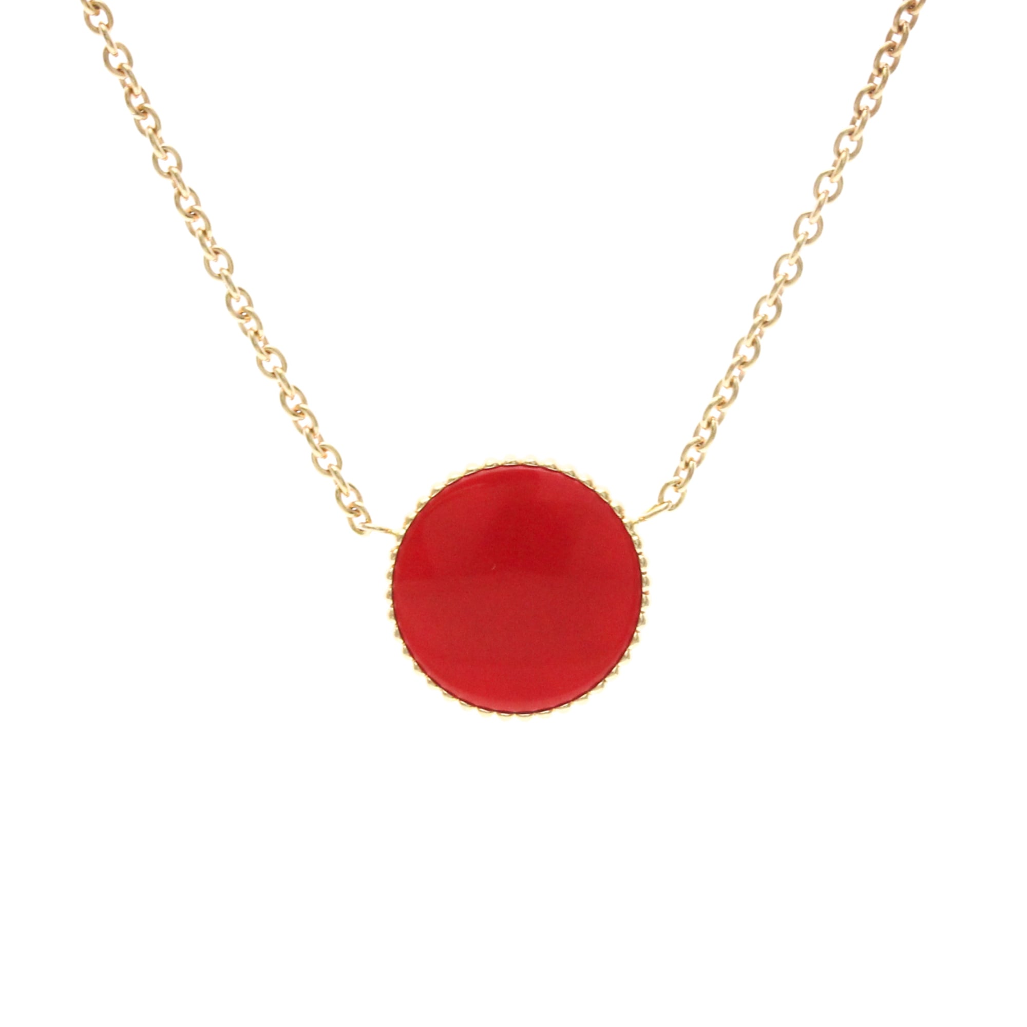 Christian Dior Rose Des Vents 18K Rose Gold With Diamonds Gold Pink_Gold Necklace Jewelry (Pre-Owned)