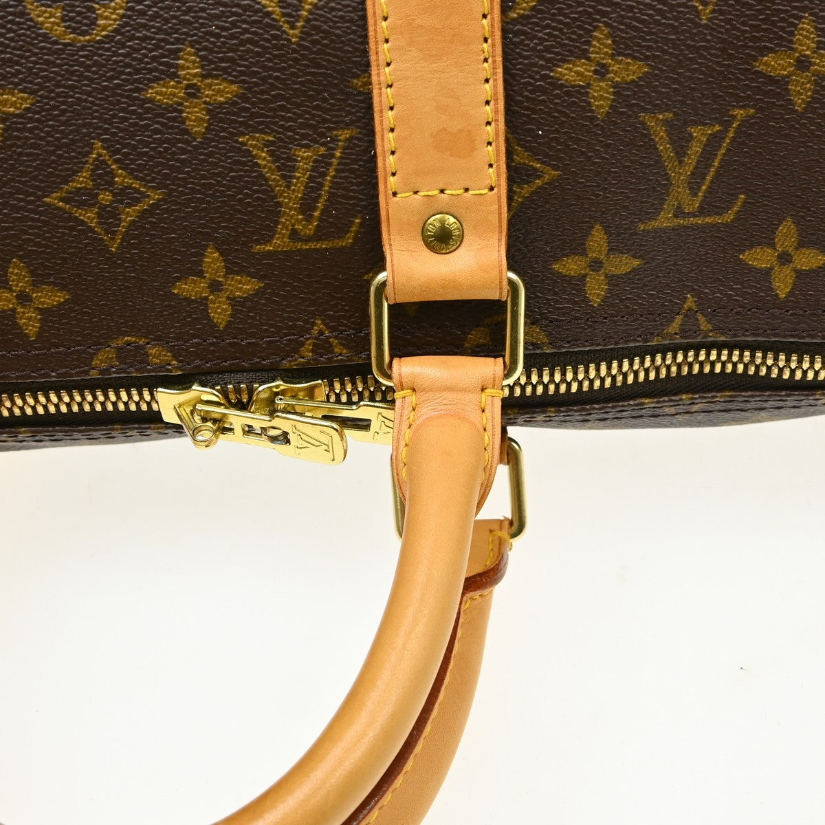 Louis Vuitton Keepall Monogram Canvas Brown Canvas Travel Bag Bag (Pre-Owned)