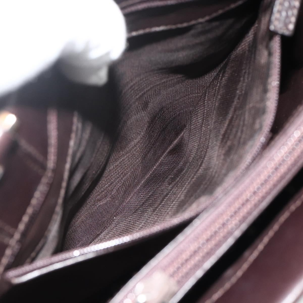 Gucci Vintage Leather Brown Leather Handbag (Pre-Owned)