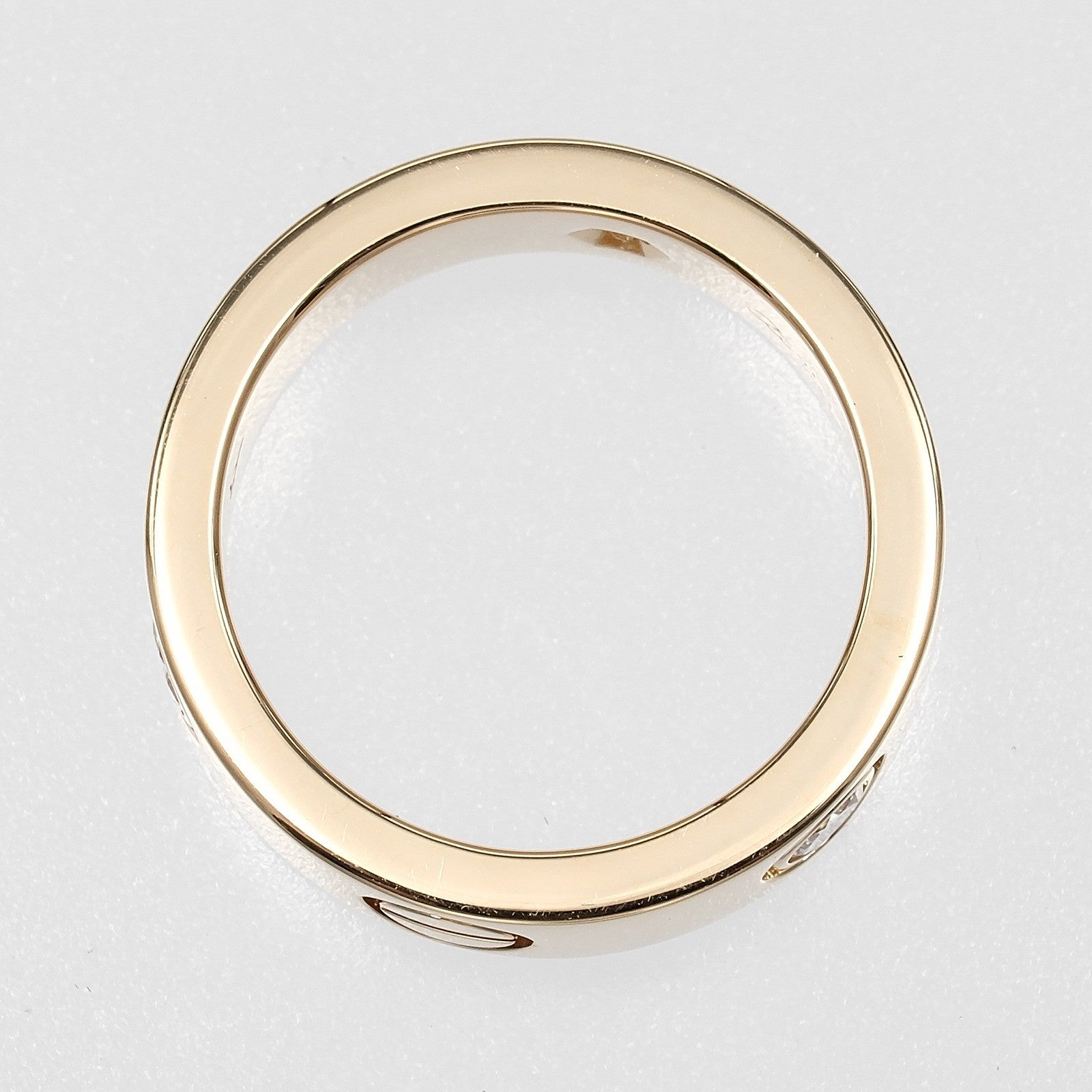 Cartier Love 3 Diamonds Band 18K Yellow Gold With Diamonds Gold Yellow_Gold Ring Jewelry (Pre-Owned)