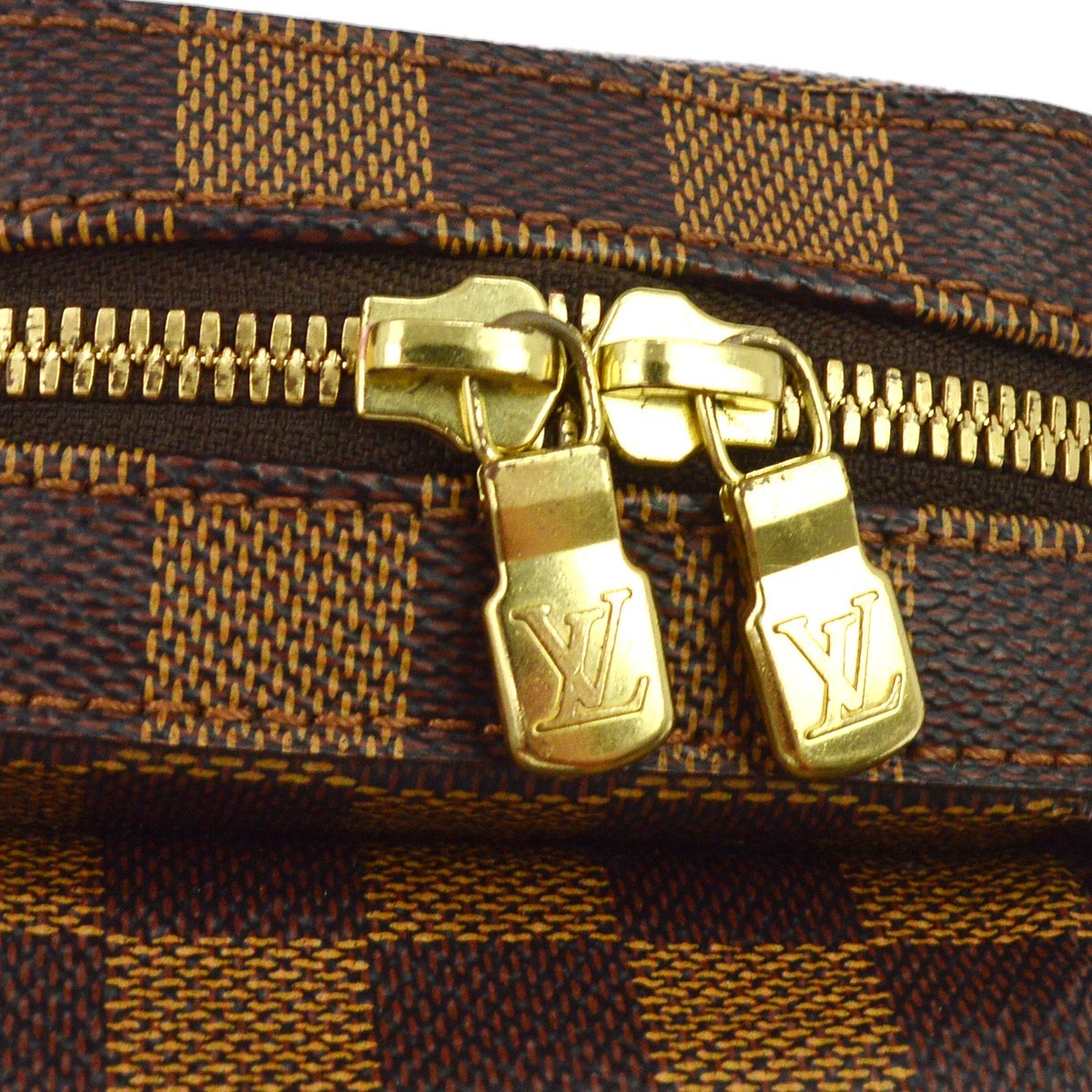 Louis Vuitton Geronimos Damier Brown Canvas Clutche & Pouche Bag (Pre-Owned)