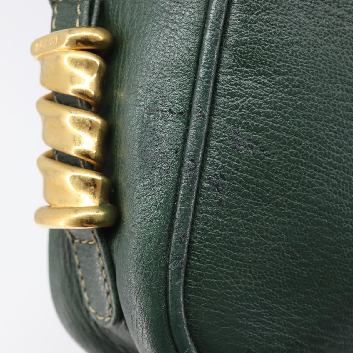 Loewe Velazquez Shoulderbag Leather Green Leather Shoulder Bag Bag (Pre-Owned)