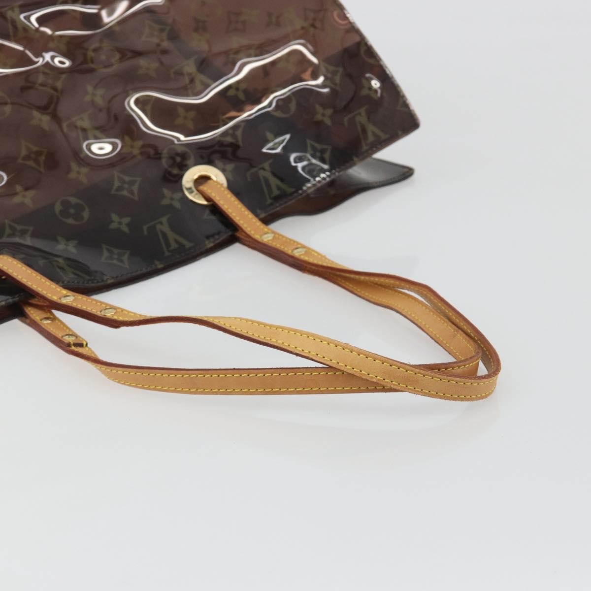Louis Vuitton Ambre Sac Cabas Monogram Vinyl Brown Plastic Tote Bag Bag (Pre-Owned)