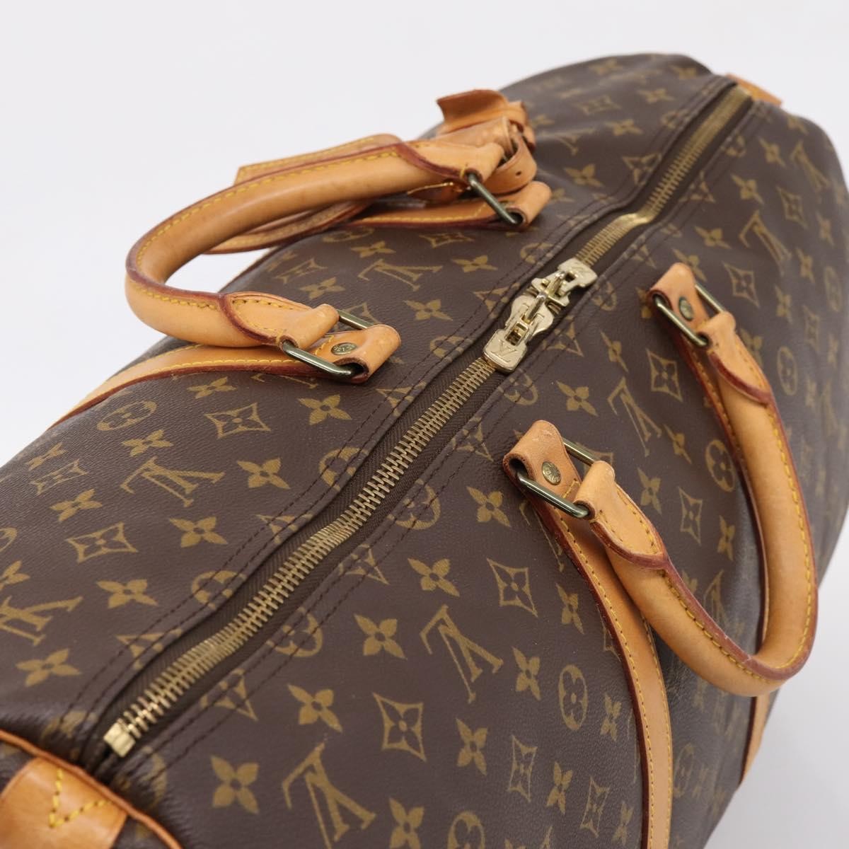 Louis Vuitton Keepall Monogram Canvas Brown Canvas Travel Bag Bag (Pre-Owned)