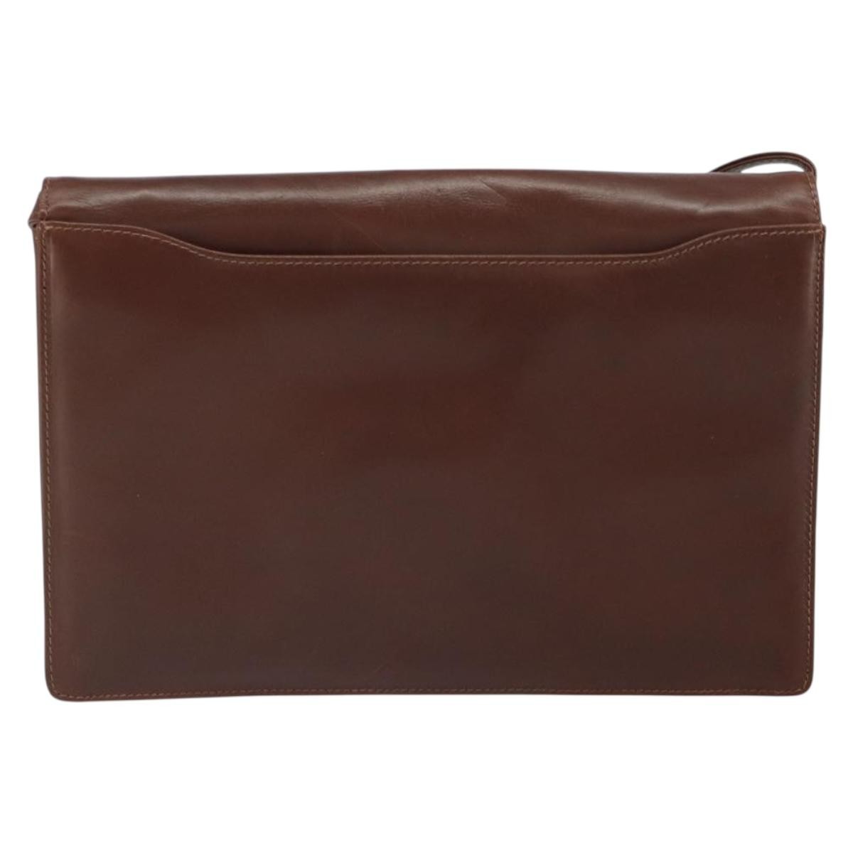 Valentino Garavani Vintage Leather Brown Leather Shoulder Bag Bag (Pre-Owned)