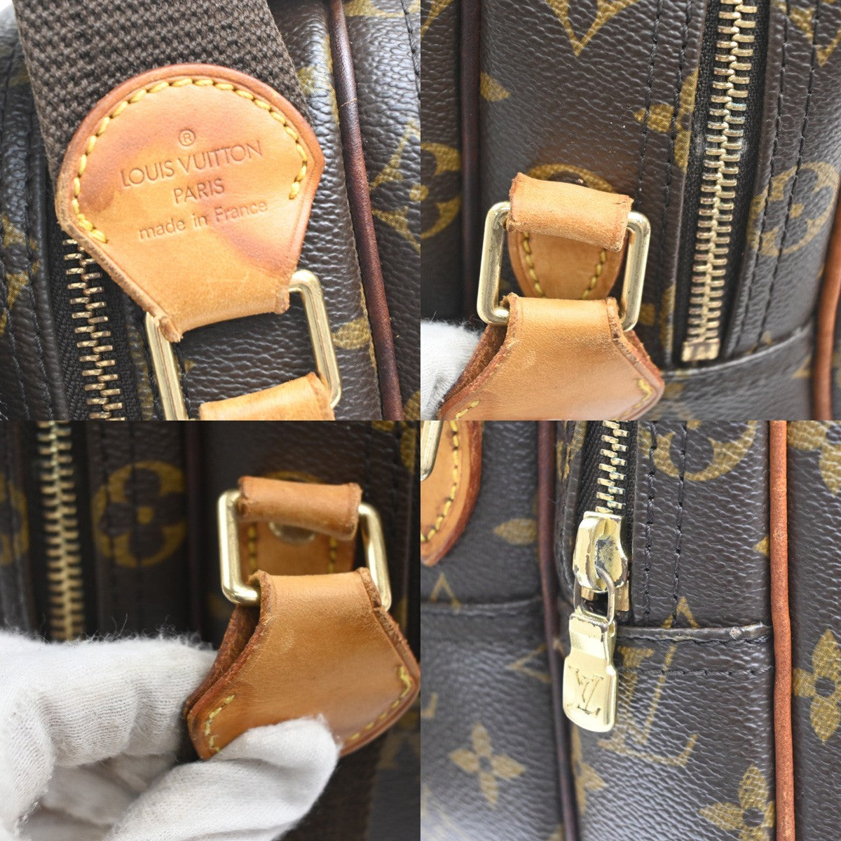 Louis Vuitton Reporter Monogram Canvas Brown Canvas Shoulder Bag Bag (Pre-Owned)
