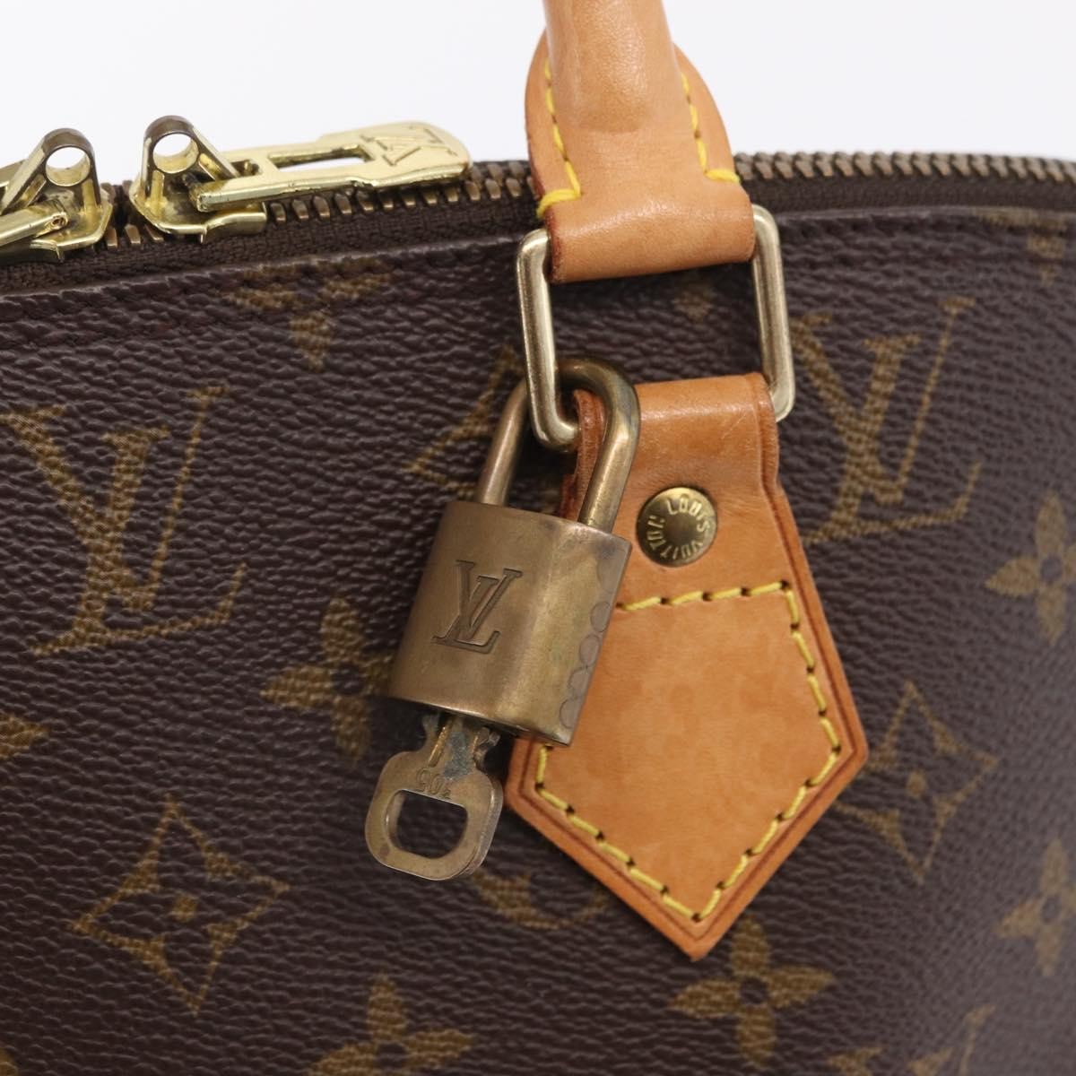 Louis Vuitton Alma Monogram Canvas Brown Canvas Handbag (Pre-Owned)
