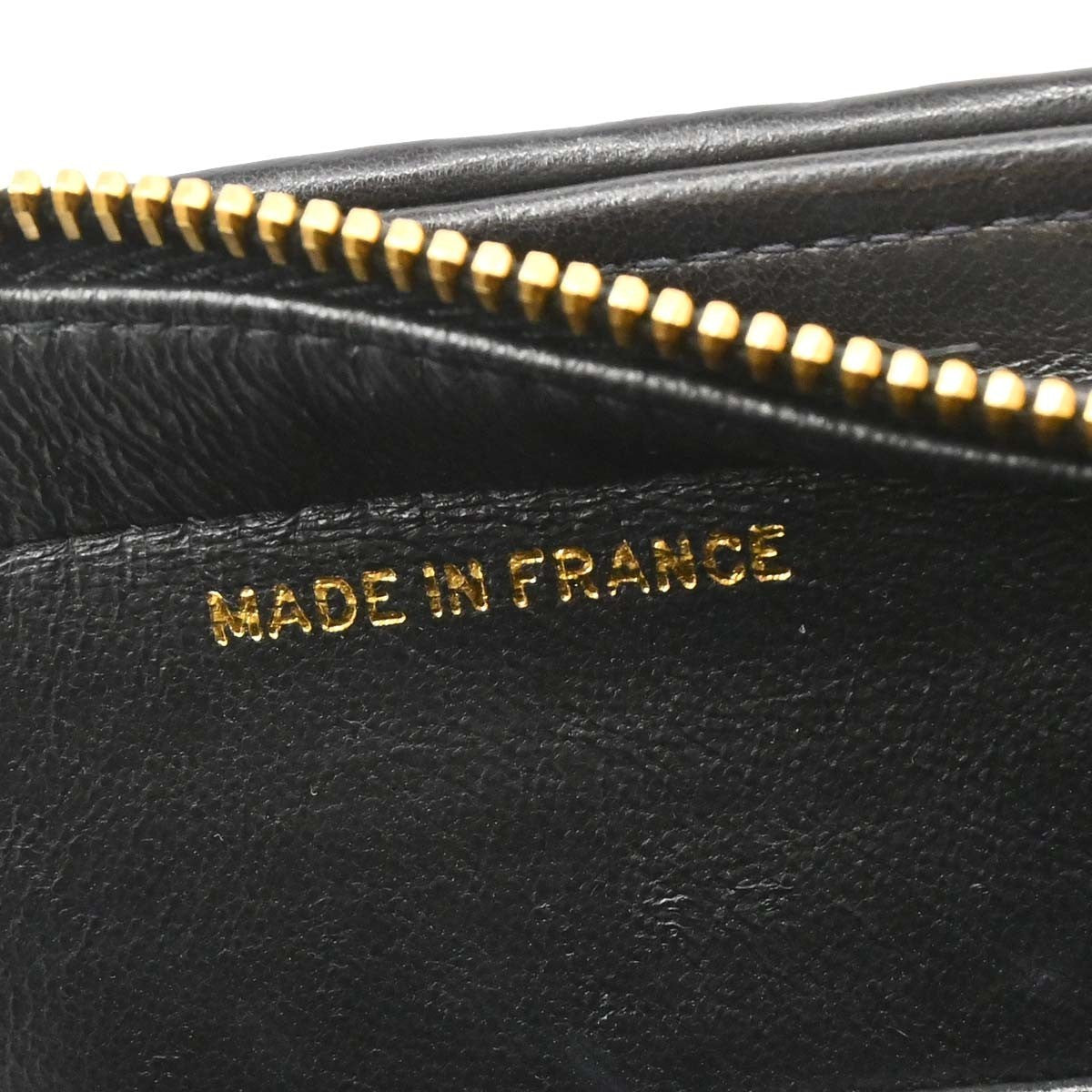 Chanel Vintage Chain Tote Quilted Lambskin Black Leather Tote Bag Bag (Pre-Owned)