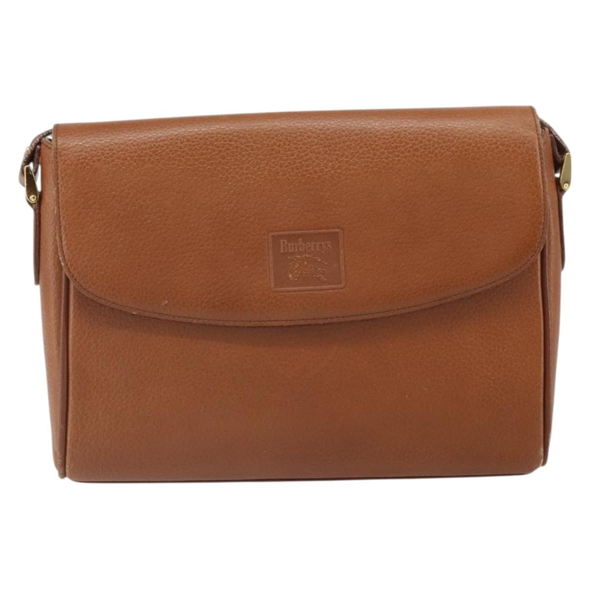 Burberry Vintage Leather Brown Leather Shoulder Bag Bag (Pre-Owned)