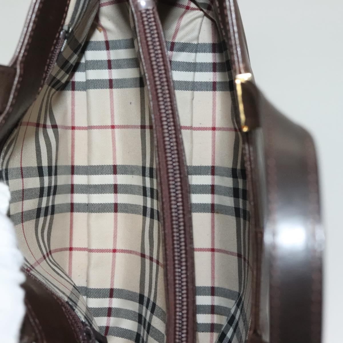 Burberry Vintage Leather Brown Leather Handbag (Pre-Owned)