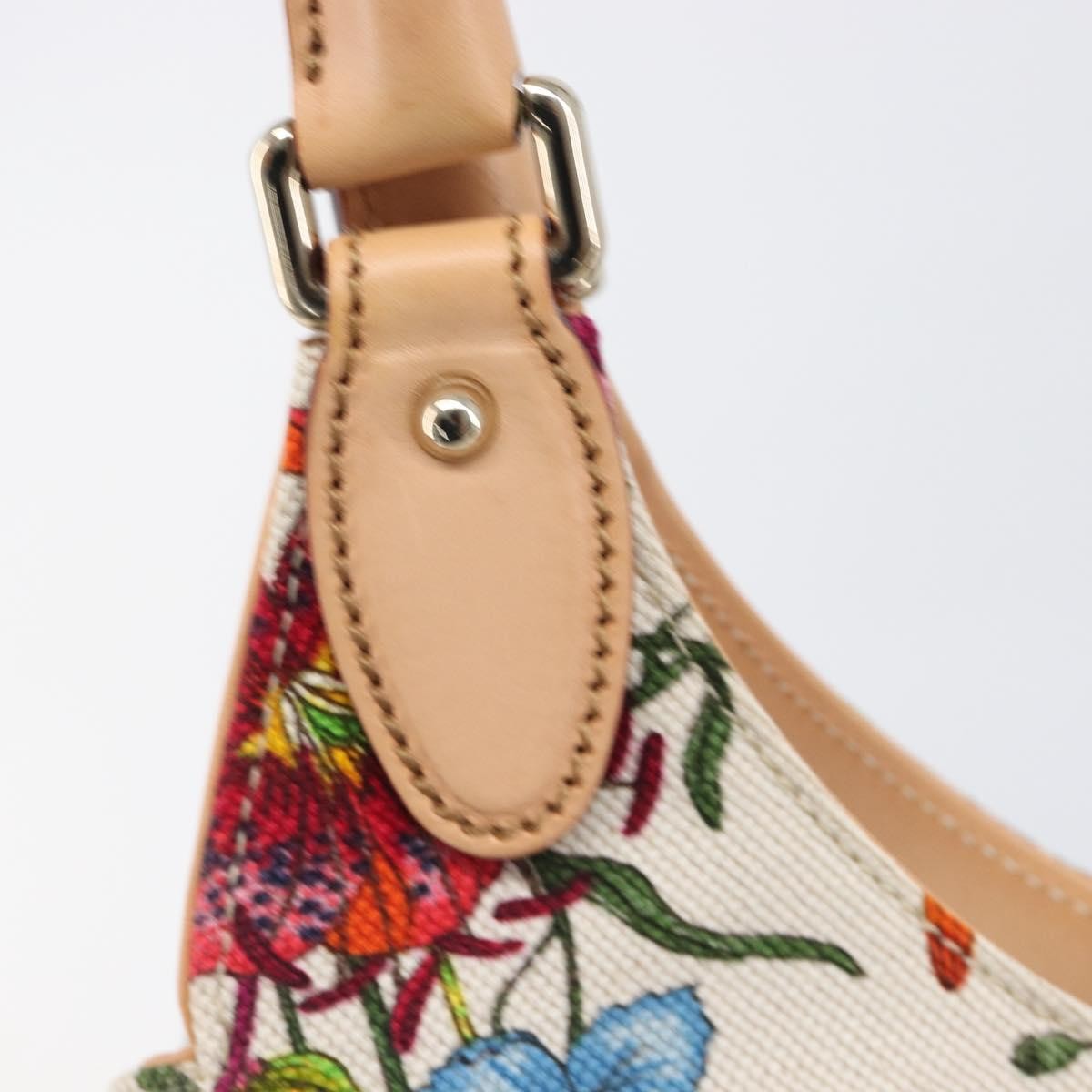Gucci Joy Bardot Hobo Flora Canvas Multicolour Canvas Handbag (Pre-Owned)