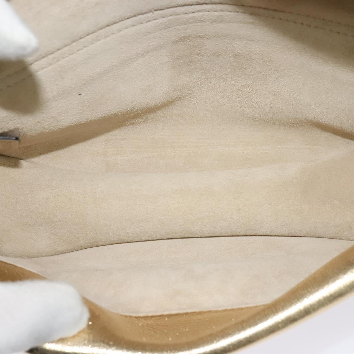 Chloe Georgia Leather Gold Leather Shoulder Bag Bag (Pre-Owned)