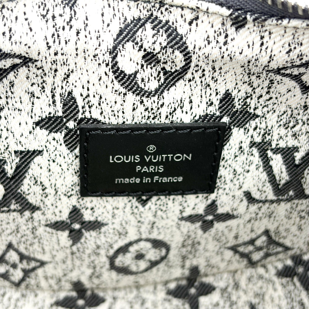 Louis Vuitton Loop Monogram Denim Black Denim_Jeans Handbag (Pre-Owned)