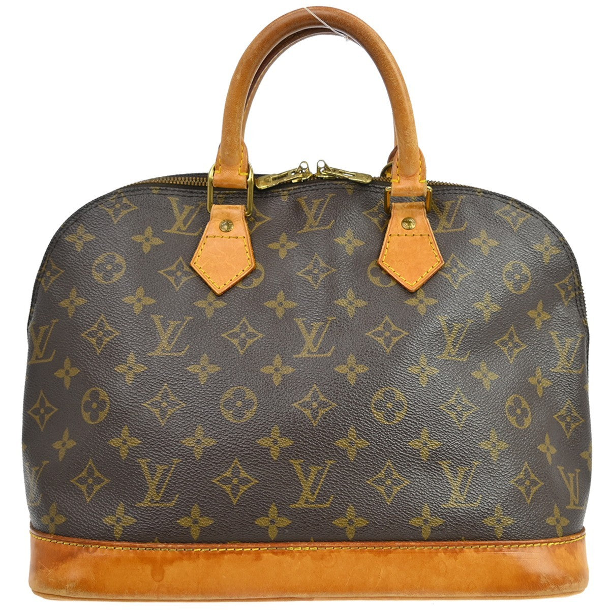 Louis Vuitton Alma Monogram Brown Canvas Handbag (Pre-Owned)