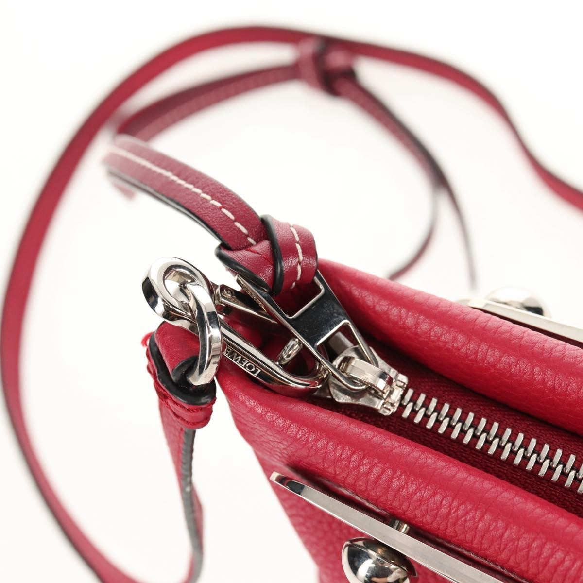 Loewe Missy Leather Red Leather Shoulder Bag Bag (Pre-Owned)
